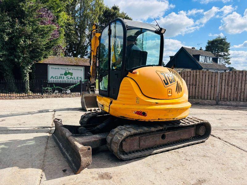 JCB 8065 TRACKED EXCAVATOR *ZERO SWING, YEAR 2009* C/W BUCKET *VIDEO*