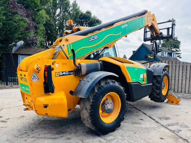 JCB 540-140 4WD TELEHANDLER *YEAR 2017, 14 METER REACH* C/W TINES *VIDEO*