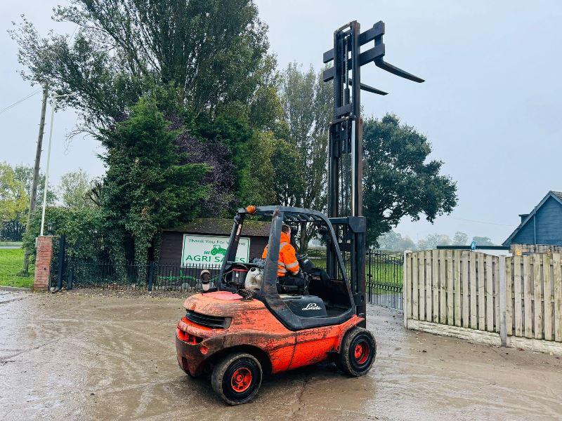 LINDE H30D-03 DIESEL FORKLIFT *CONTAINER SPEC* C/W PERKINS ENGINE *VIDEO*