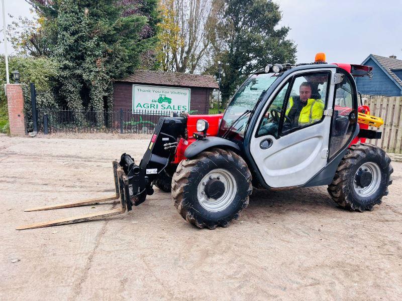 MANITOU MLT625-75 4WD TELEHANDLER *YEAR 2014* C/W PALLET TINES *VIDEO*