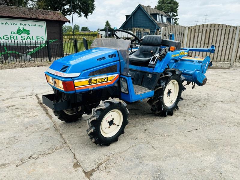 ISEKI LANDHOPE 145 4WD TRACTOR *ONLY 825 HOURS* C/W ROTOVATOR *VIDEO*