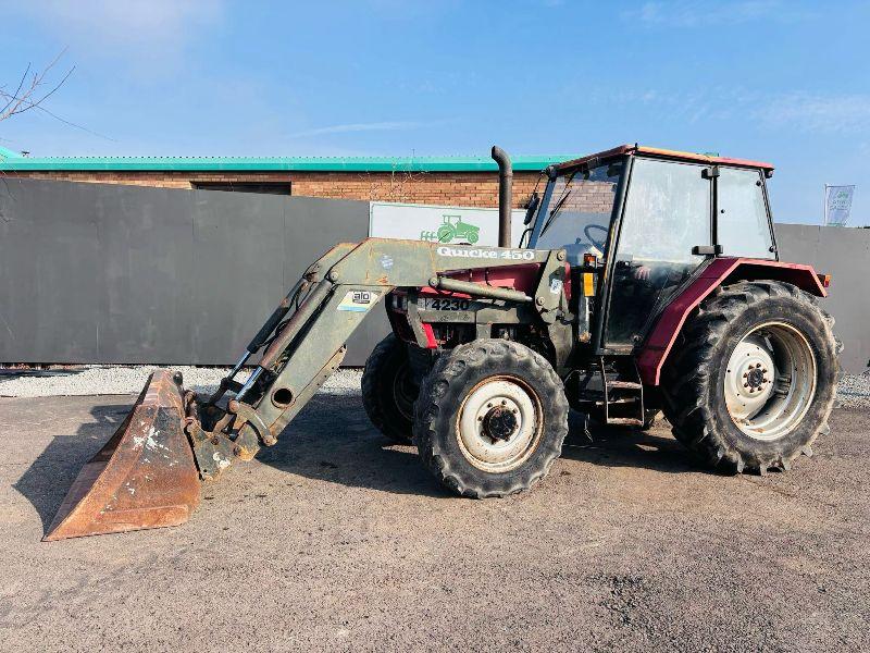 CASE 4230 TRACTOR *C/W QUICKIE 450 LOADING BUCKET*VIDEO*