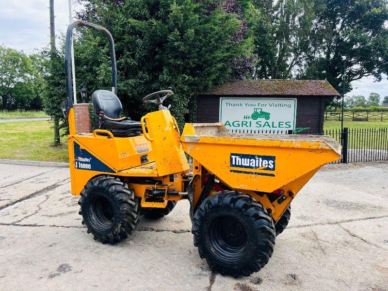 THWAITES 1TONN HIGH TIP DUMPER *YEAR 2019* C/W ROLE BAR *VIDEO*