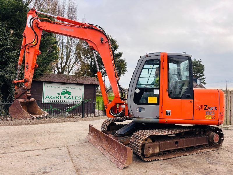 HITACHI ZAXIS 80SBLC TRACKED EXCAVATOR C/W QUICK HITCH BUCKET *VIDEO*