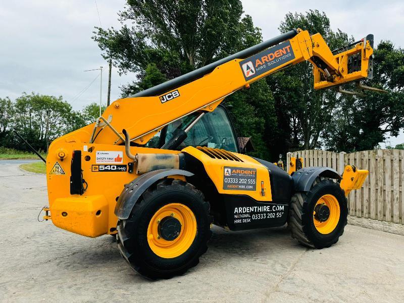 JCB 540-140 4WD TELEHANDLER *YEAR 2018, 14 METER REACH* C/W TINES *VIDEO*