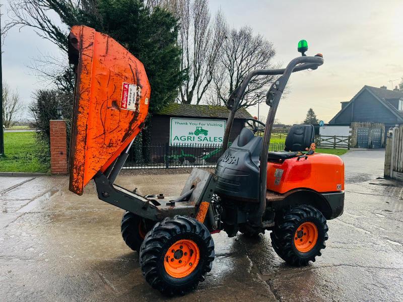 AUSA WD1-10 4WD HIGH TIP DUMPER *YEAR 2015, 1594 HOURS* C/W ROLE BAR *VIDEO*