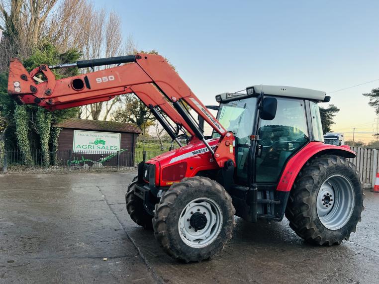 MASSEY FERGUSON 5455 4WD TRACTOR C/W MASSEY FERGUSON 950 FRONT LOADER