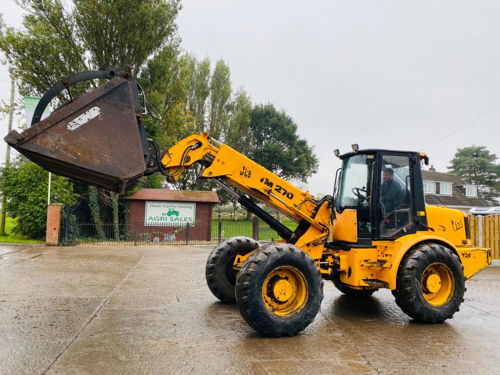 JCB TM270 LOADING SHOVEL C/W GRAPPLE BUCKET * SEE VIDEO