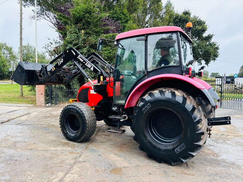 ZETOR 644T 4WD TRACTOR C/W TRAC LIFT FRONT LOADER & BUCKET *VIDEO*