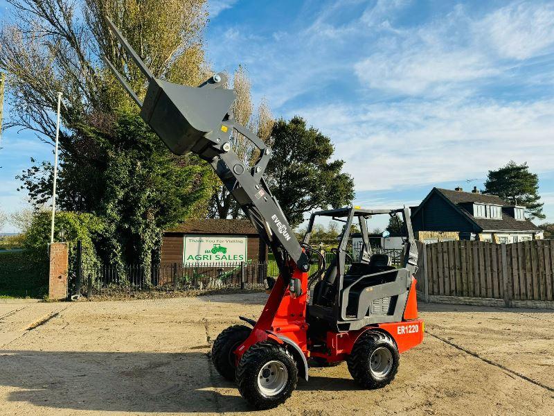 UNUSED EVERUN ER1220 LOADING SHOVEL *YEAR 2024* C/W KUBOTA ENGINE, BUCKET & TINES 