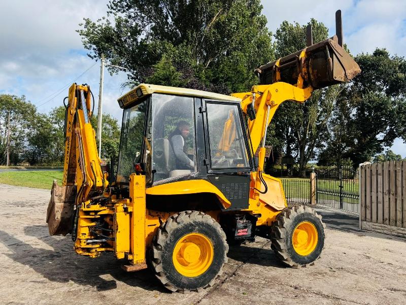 JCB 2CX 4WD BACKHOE DIGGER C/W 4 WHEEL STEER & EXTENDING DIG *VIDEO*