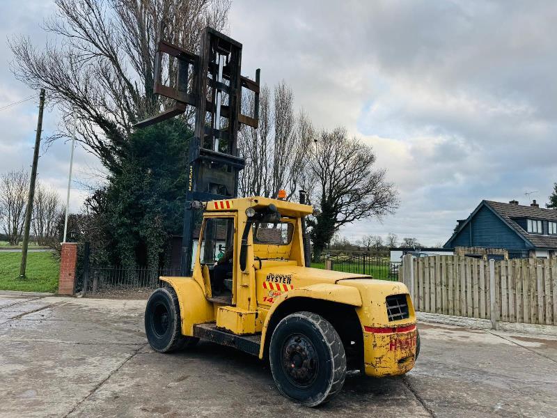 HYSTER H14.00 *14 TON LIFT* DIESEL FORKLIFT C/W PALLET TINES