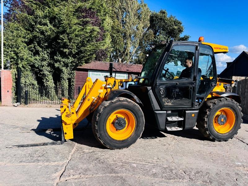 JCB 536-60 AGRI SUPER 4WD TELEHANDLER *YEAR 2018, AG-SPEC* C/W PALLET TINES *VIDEO*