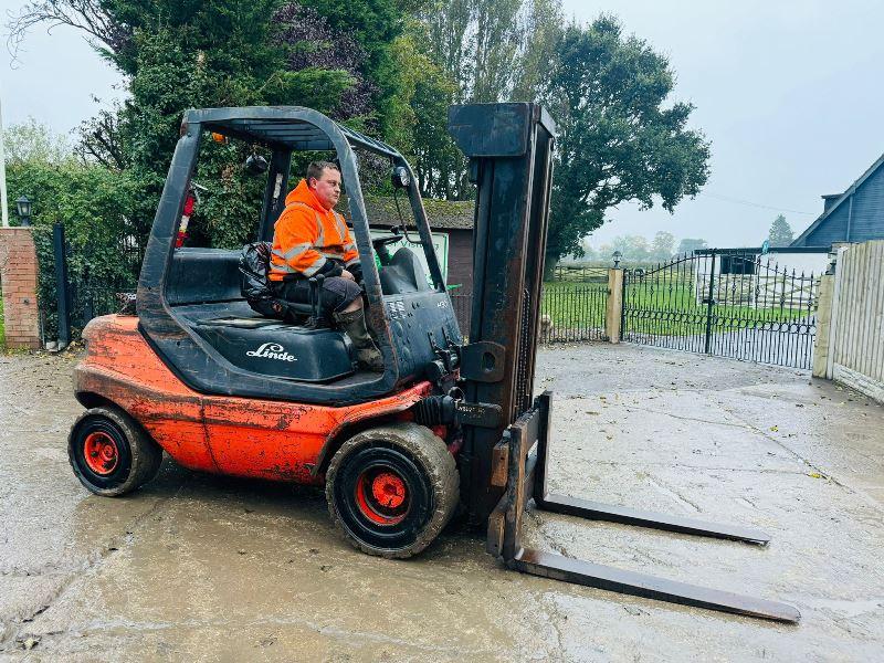 LINDE H30D-03 DIESEL FORKLIFT *CONTAINER SPEC* C/W PERKINS ENGINE *VIDEO*