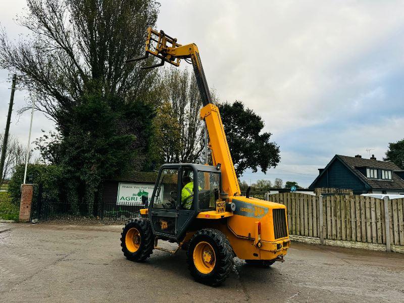 JCB 520 4WD TELEHANDLER C/W 4 WHEEL STEER & PALLET TINES 