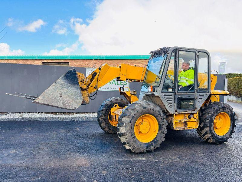 JCB 525-58 TELEHANDLER C/W BUCKET AND TINES*VIDEO*