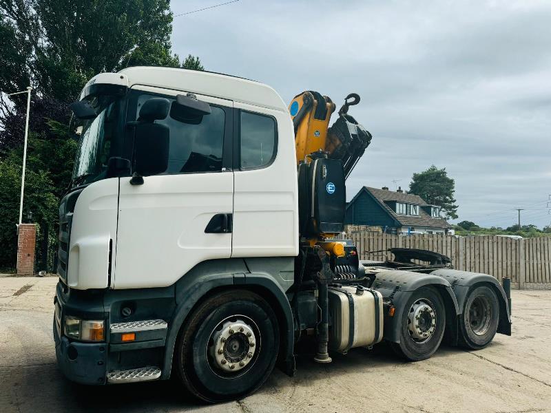 SCANIA R480 6X2 TRACTOR UNIT *MOT'D TILL FEB 2025* C/W EFFER 220/32 CRANE *VIDEO*