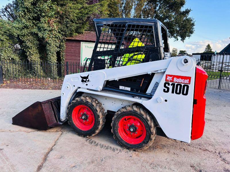 BOBCAT S100 SKIDSTEER *YEAR 2014, 1510 HOURS* C/W BUCKET *VIDEO*