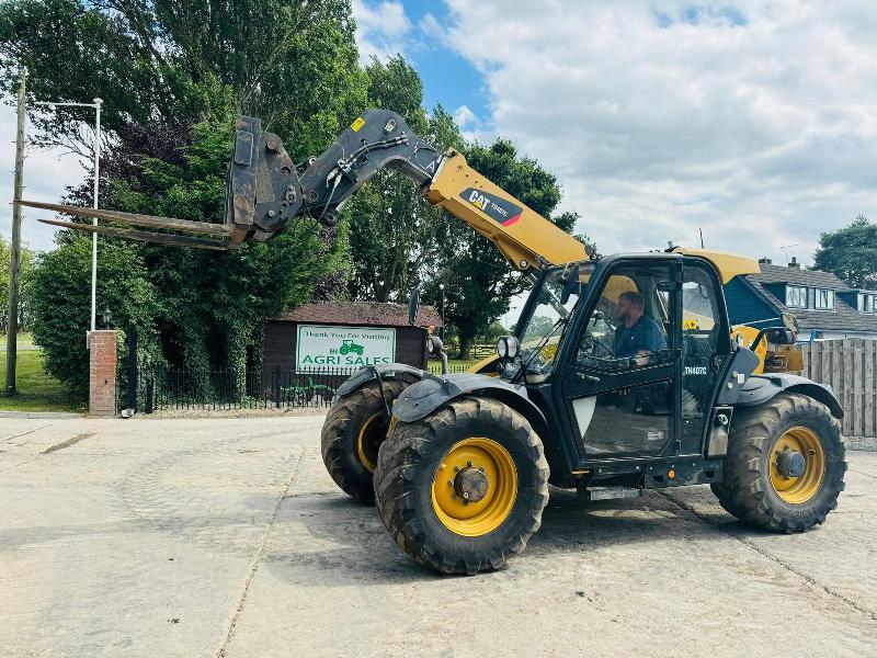 CATERPILLAR TH407C 4WD TELEHANDLER *YEAR 2016, AG-SPEC* C/W PUH *VIDEO*