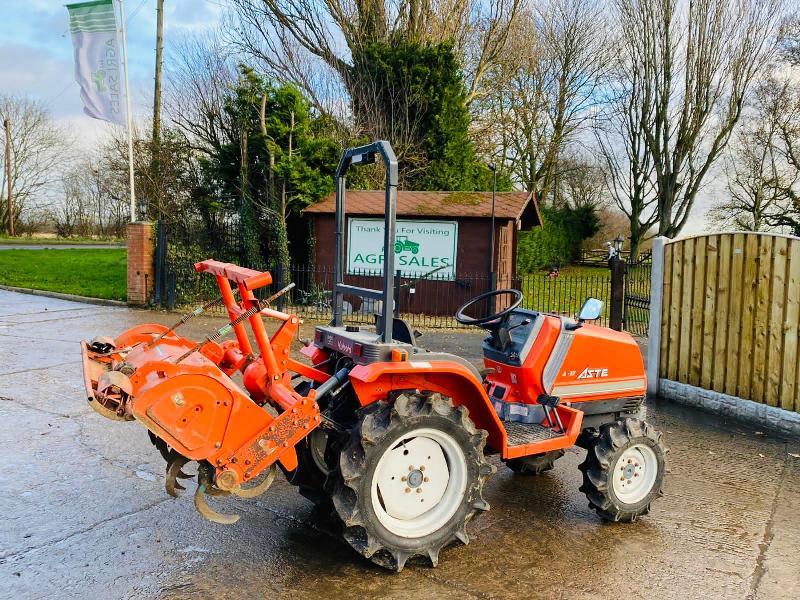 KUBOTA A.17 4WD TRACTOR * ONLY 893 HOURS * C/W KUBOTA ROTAVATOR