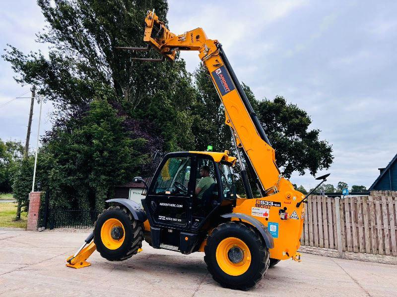 JCB 533-105 4WD TELEHANDLER *YEAR 2018, 10.5 METER REACH* C/W PALLET TINES *VIDEO*