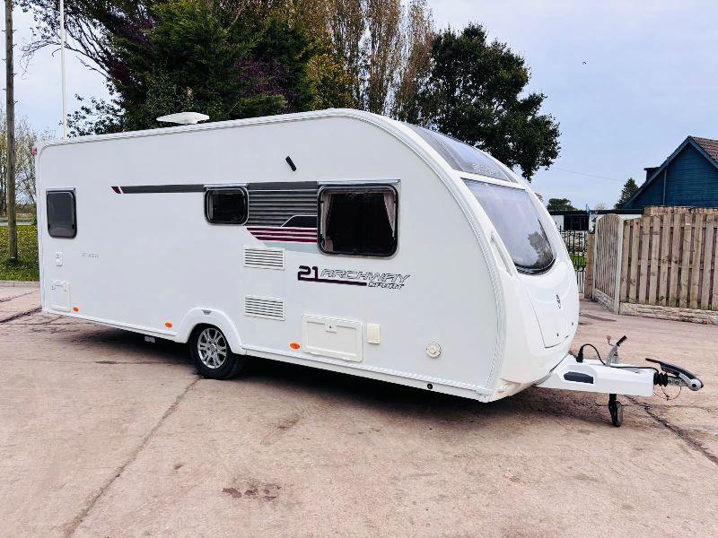 SWIFT 21 ARCHXWAY SPORT SINGLE AXLE CARAVAN *YEAR 2015* C/W FIXED BED *VIDEO*