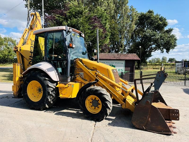 NEW HOLLAND NH95 4WD BACKHOE DIGGER C/W EXTENDING DIG *VIDEO*