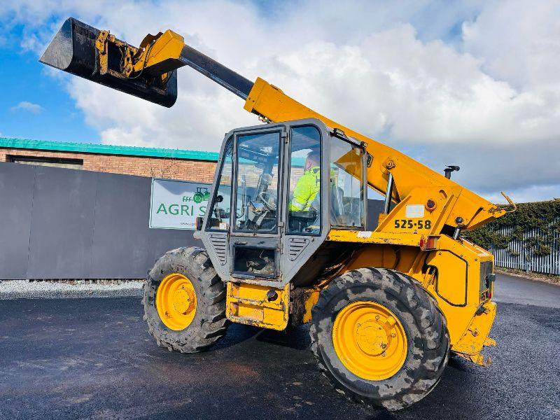 JCB 525-58 TELEHANDLER C/W BUCKET AND TINES*VIDEO*