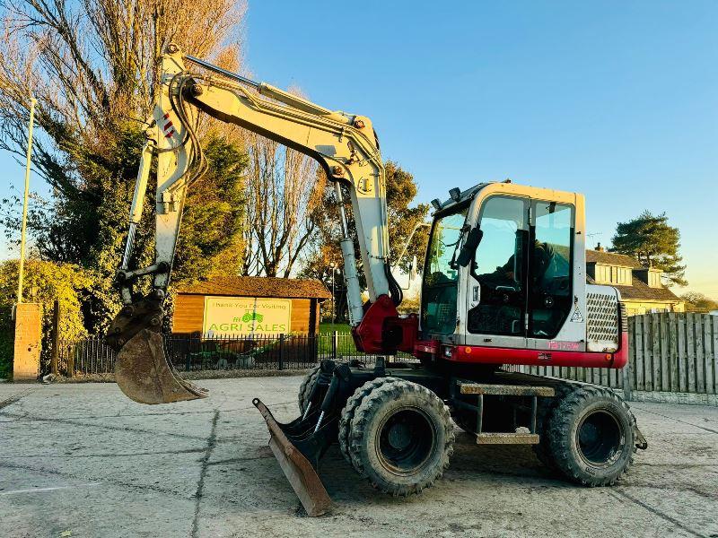 TAKEUCHI TB175W 4WD WHEELED EXCAVATOR *YEAR 2010* C/W BUCKET *VIDEO*