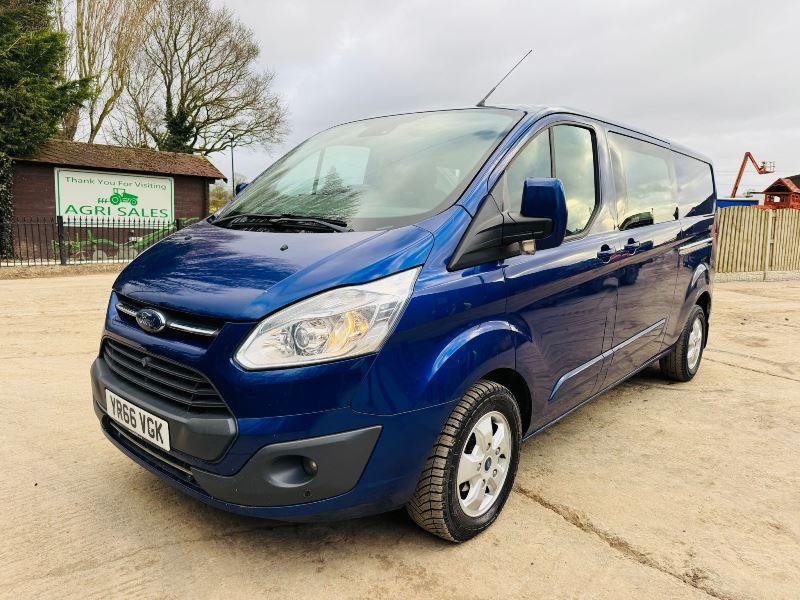 FORD TRANSIT LIMITED CUSTOM CREW VAN *MOT'D TILL NOVEMBER 2025, YEAR 2016*