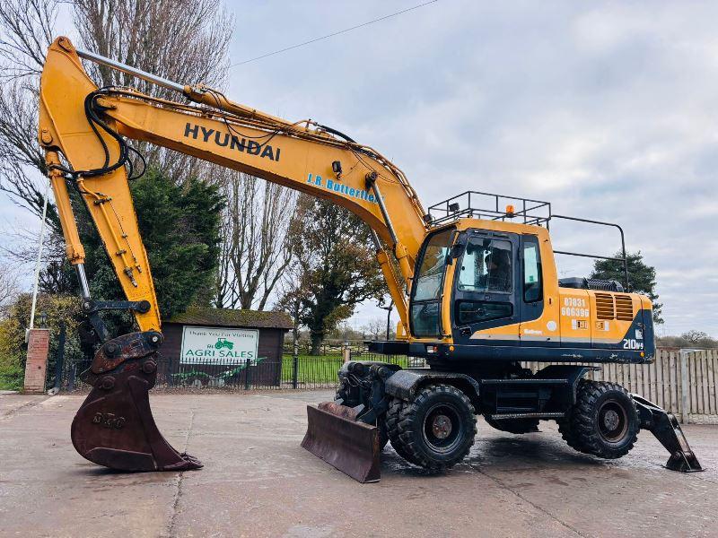 HYUNDAI 200W-7A 4WD WHEELED EXCAVATOR *ROAD REGISTERED* C/W QUICK HITCH *VIDEO*