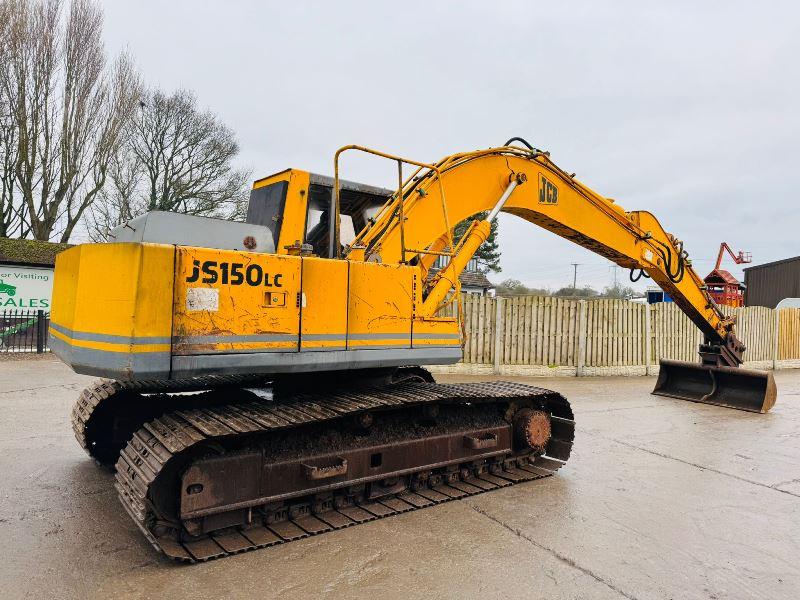 JCB JS150 TRACKED EXCAVATOR C/W QUICK HITCH & BUCKET *VIDEO*