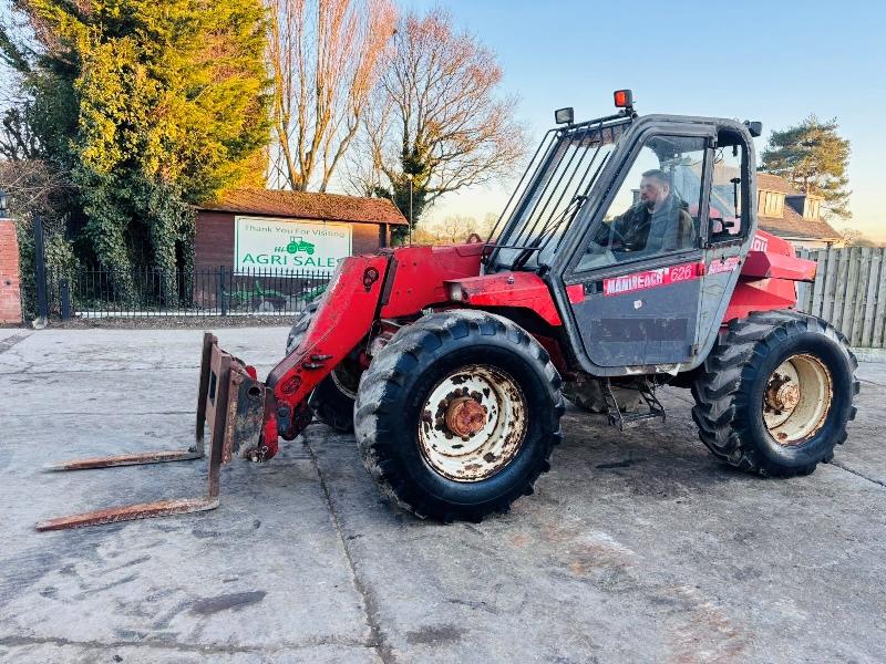 MANITOU MLT626T 4WD TELEHANDLER *AG-SPEC* C/W PALLET TINES 