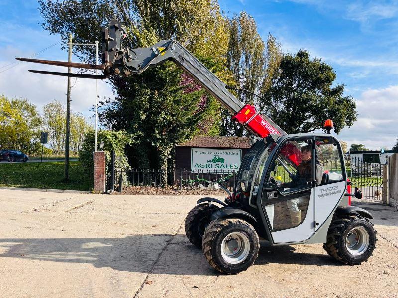 WEIDEMAN T4512 4WD TELEHANDLER *YEAR 2015, ROAD REGISTERED, 3860 HOURS* VIDEO*