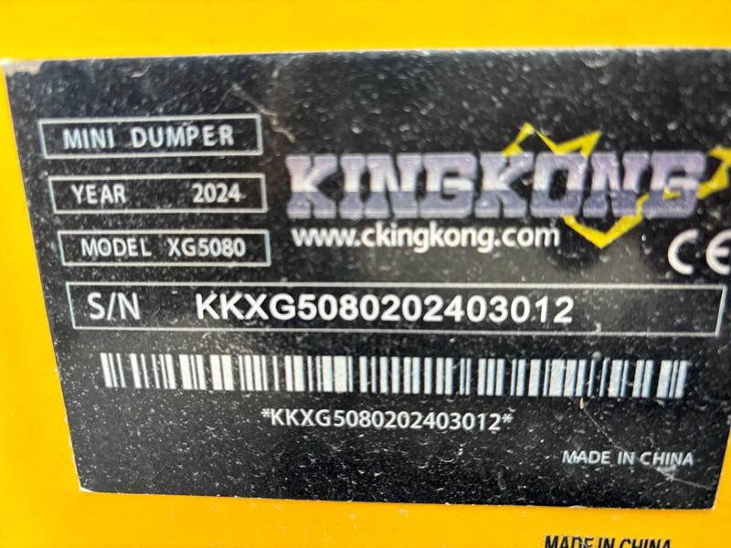 NEW UNUSED KINGKONG XG5080 SELF LOADING TRACKED DUMPER *YEAR 2024 CHOICE OF 2* VIDEO*