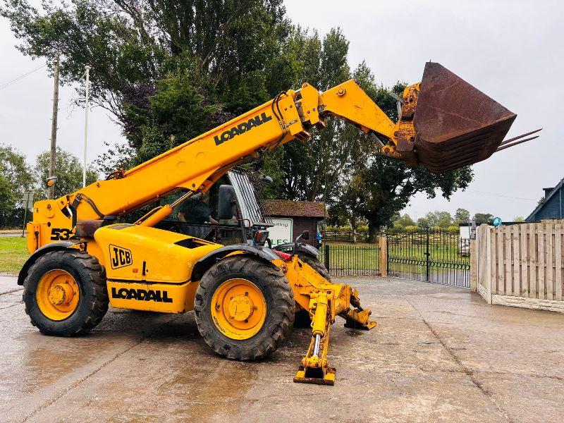 JCB 532-120 4WD TELEHANDLER *12 METER REACH* C/W BUCKET & PALLET TINES *VIDEO*