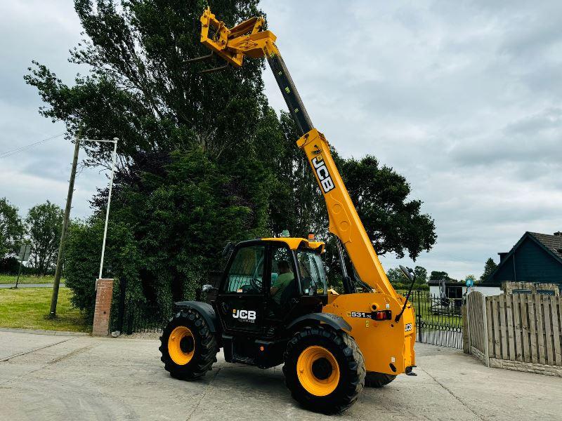 JCB 531-70 4WD TELEHANDLER * YEAR 2020, 3494 HOURS* C/W PALLET TINES *VIDEO*