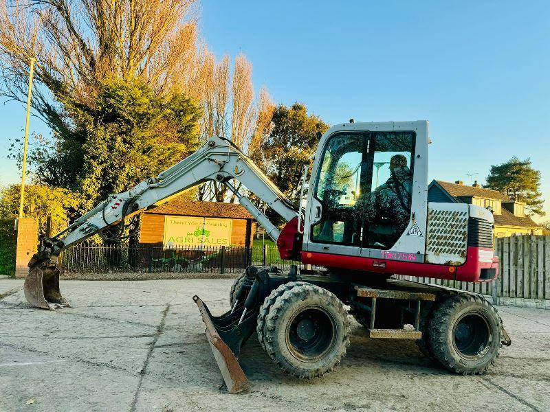 TAKEUCHI TB175W 4WD WHEELED EXCAVATOR *YEAR 2010* C/W BUCKET *VIDEO*