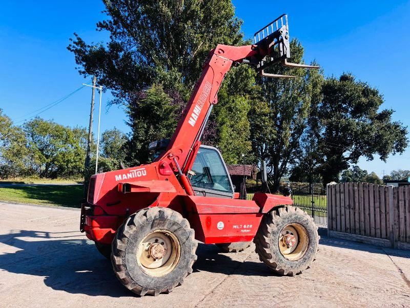 MANITOU MLT628 TURBO 4WD TELEHANDLER C/W PALLET TINES *VIDEO*