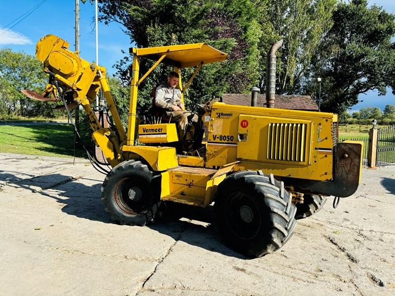 VERMEER V-7550 4WD PIPE LAYER C/W VIBRATING PLOW & FRONT WEIGHTS *VIDEO*