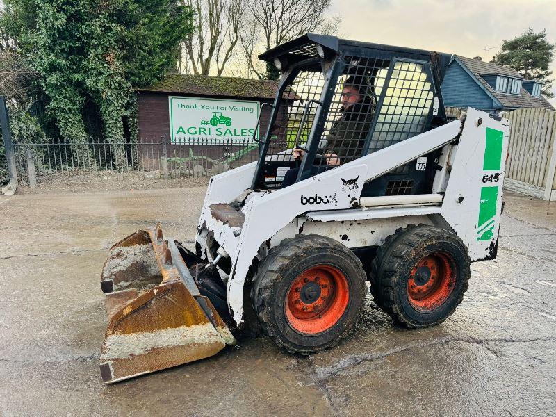 BOBCAT 645 SKIDSTEER C/W BUCKET *VIDEO*