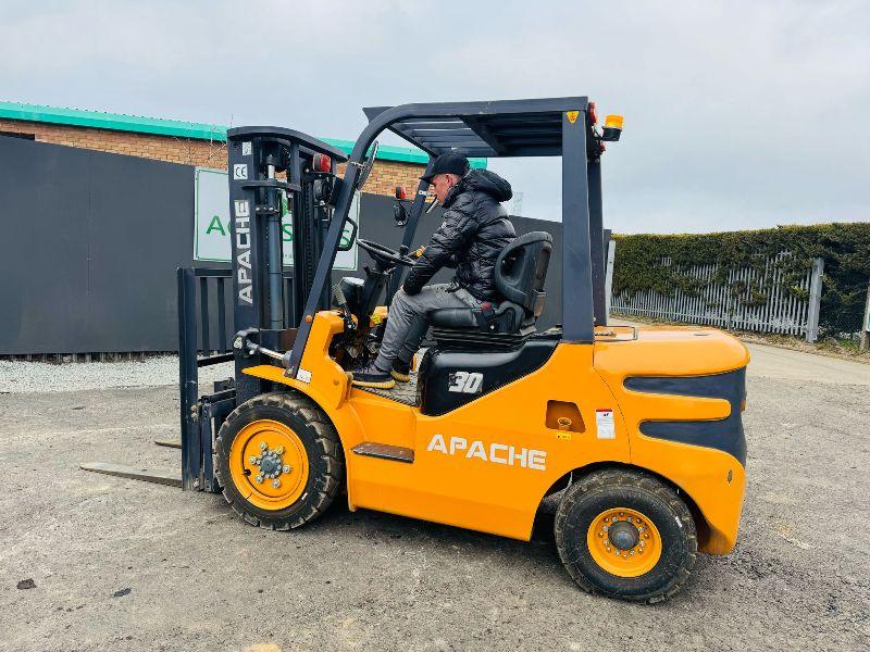 UNUSED 2024 APACHE HH30Z 3 TONNE DEISEL FORKLIFT*VIDEO*