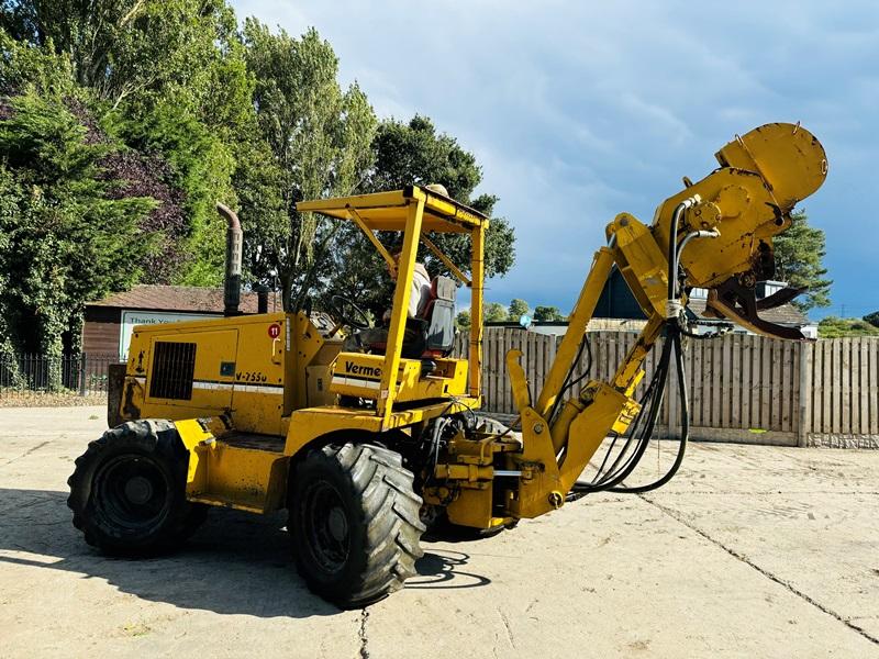 VERMEER V-7550 4WD PIPE LAYER C/W VIBRATING PLOW & FRONT WEIGHTS *VIDEO*