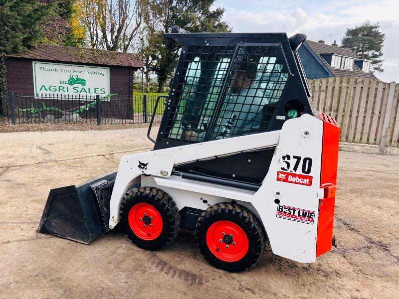 BOBCAT S70 SKIDSTEER *ONLY 211 HOURS, YEAR 2019* C/W BUCKET & FULLY GLAZED CABIN *VIDEO*