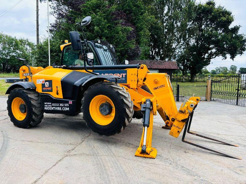 JCB 533-105 4WD TELEHANDLER *YEAR 2018, 10.5 METER REACH* C/W PALLET TINES *VIDEO*