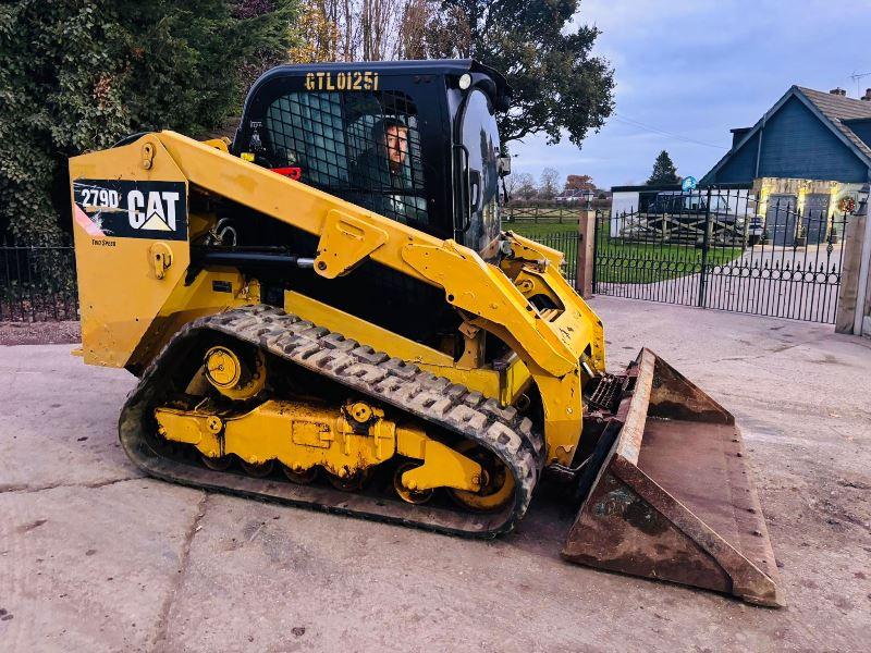 CATERPILLAR 279D TRACKED SKIDSTEER *YEAR 2017* C/W BUCKET *VIDEO*