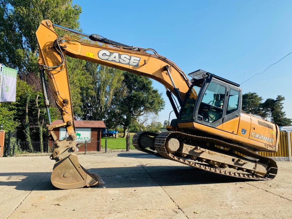 CASE CX210B TRACKED EXCAVATOR * YEAR 2012