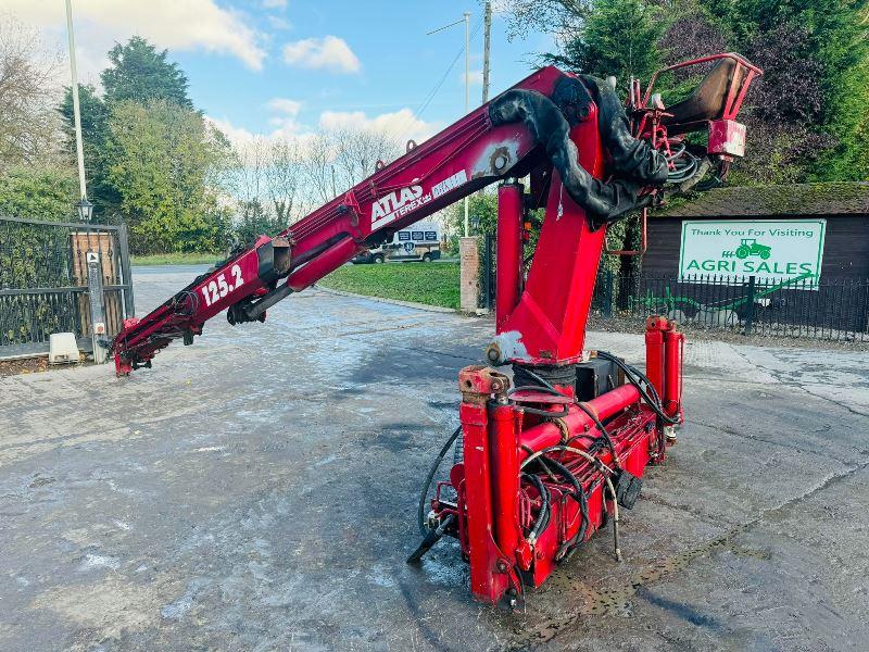 ATLAS TEREX 125.2 CRANE C/W PUSH OUT BOOM & SUPPORT LEGS *VIDEO*