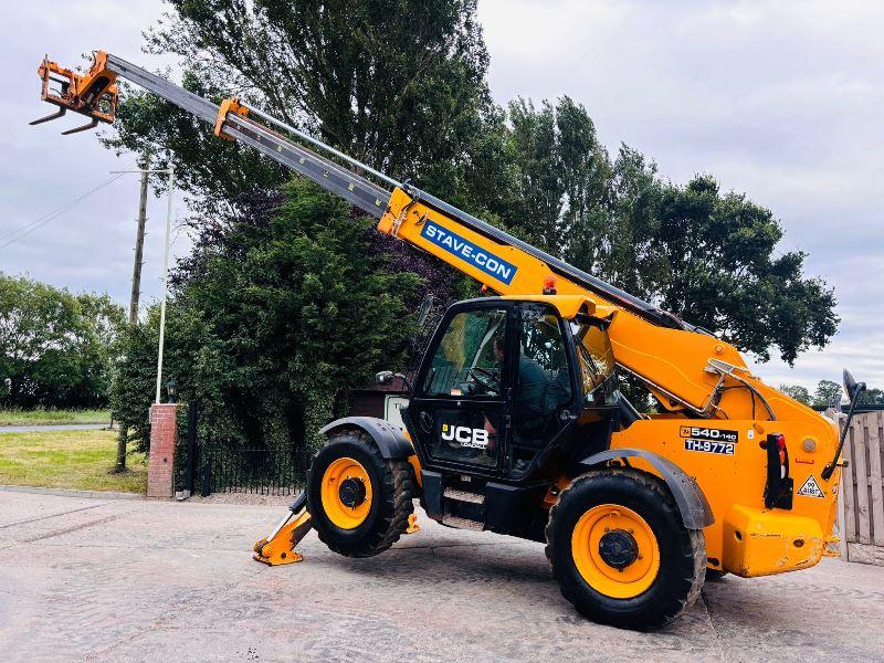 JCB 540-140 4WD TELEHANDLER *YEAR 2018, 14 METER REACH* C/W TINES *VIDEO*