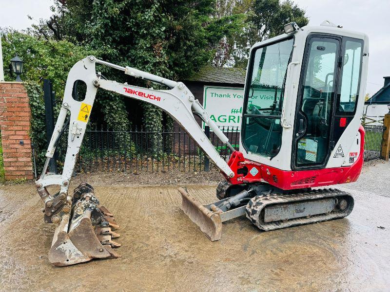 TAKEUCHI TB216 TRACKED EXCAVATOR *YEAR 2019, ONLY 1881HOURS* C/W 3 X BUCKETS 